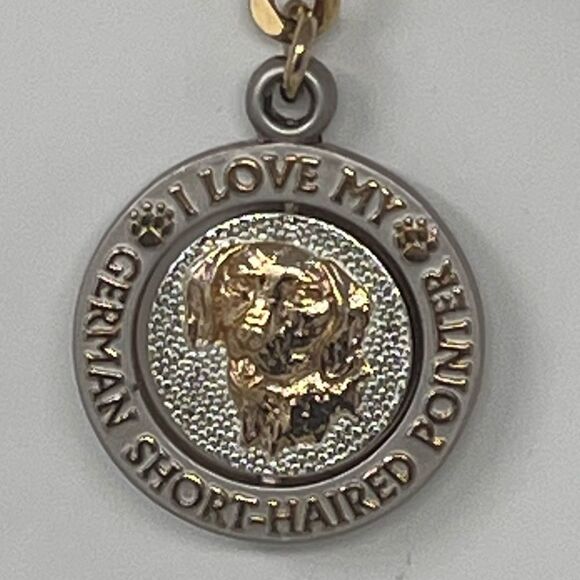 German Short-Haired Pointer Spinner Charm keychain - Picture 2 of 3